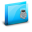 Folder Poison Blue Icon 32x32 png